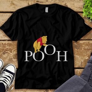 Disney Winnie the Pooh Letters T-Shirt Unisex Tee Adult T-shirt Kid Shirt